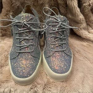 Glitter Sneakers with Multicolor Sparkle